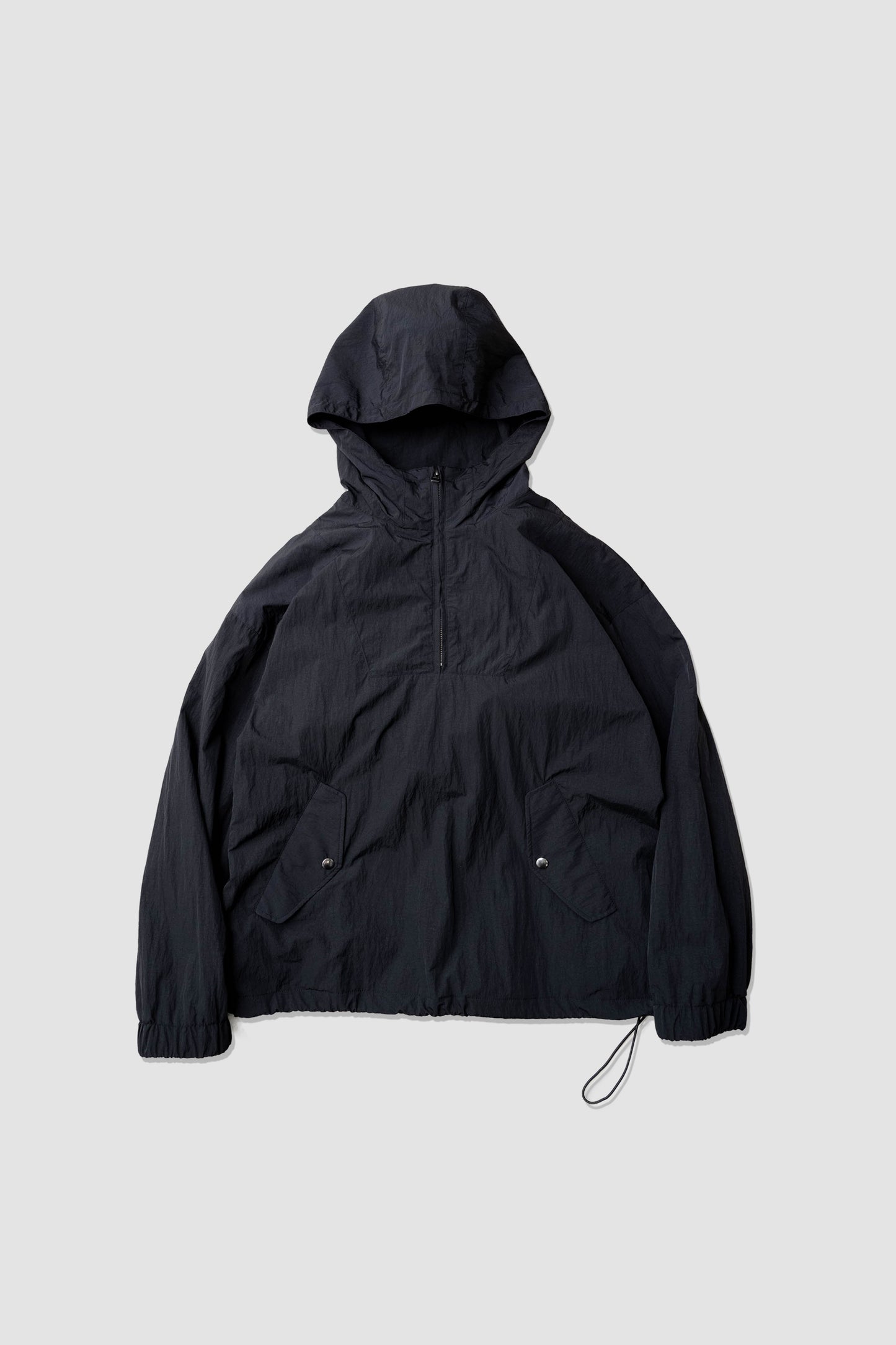 SHADOW NYLON ANORAK - BLACK