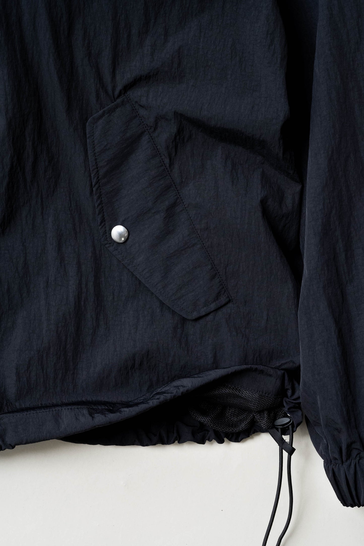 SHADOW NYLON ANORAK - BLACK