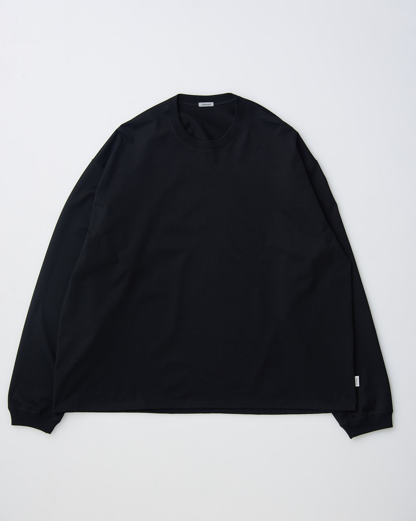 RELAXED SMOOTH LS TEE - BLACK