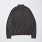 EXTRA FINE WOOL HALF ZIP KNIT - SHADOW
