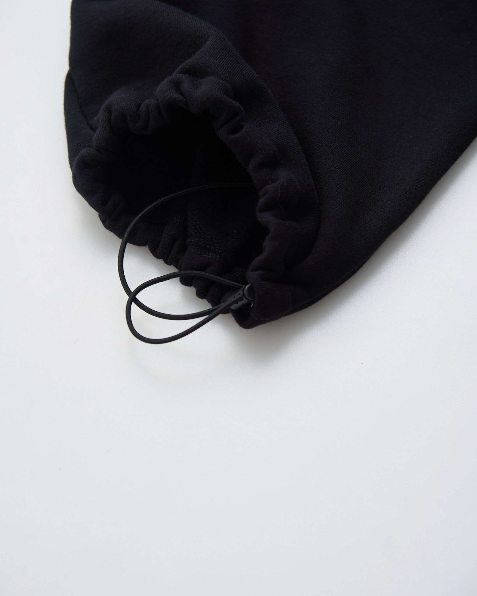 WIDE SWEAT TROUSERS - BLACK