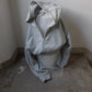 CUT OFF ZIP HOODIE - HEATHER GRAY