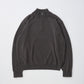 EXTRA FINE WOOL HALF ZIP KNIT - SHADOW