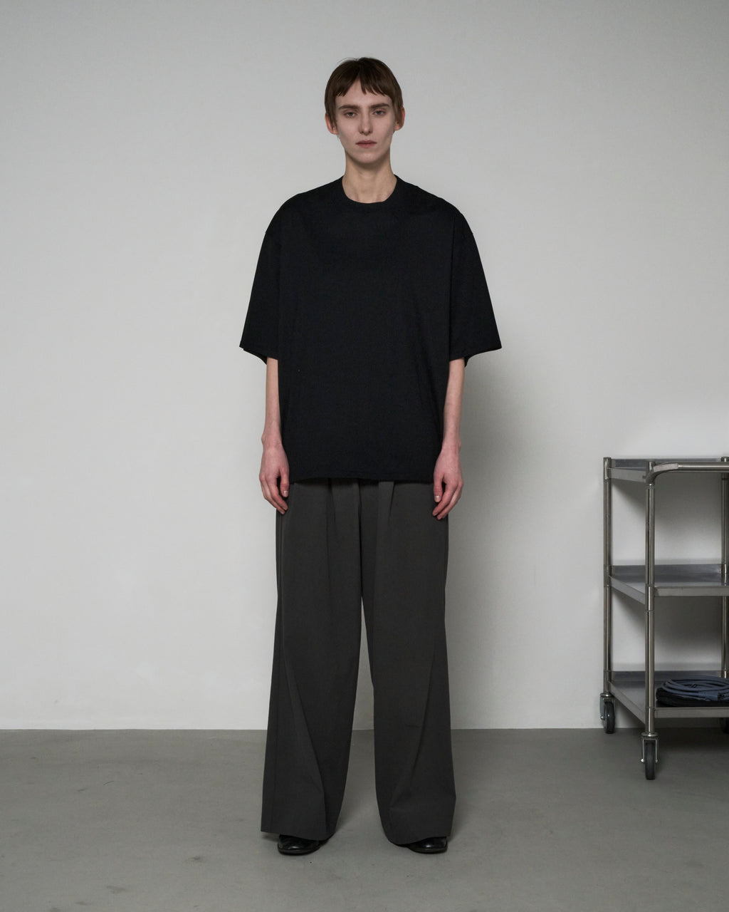 COTTON JERSEY S/S TEE - BLACK
