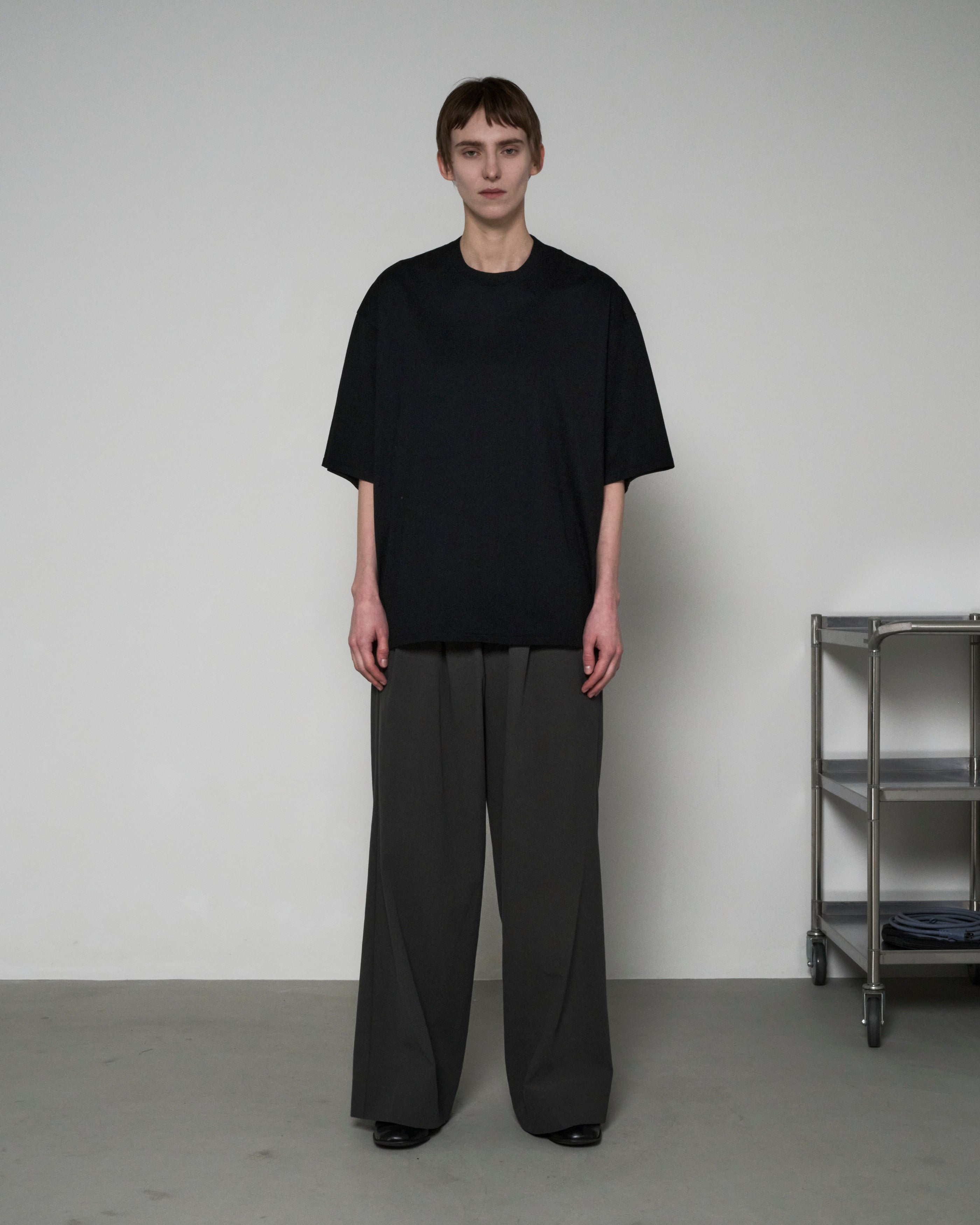 COTTON JERSEY S/S TEE - BLACK