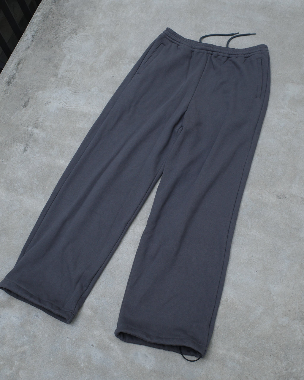 WIDE SWEAT TROUSERS - CLOUDY