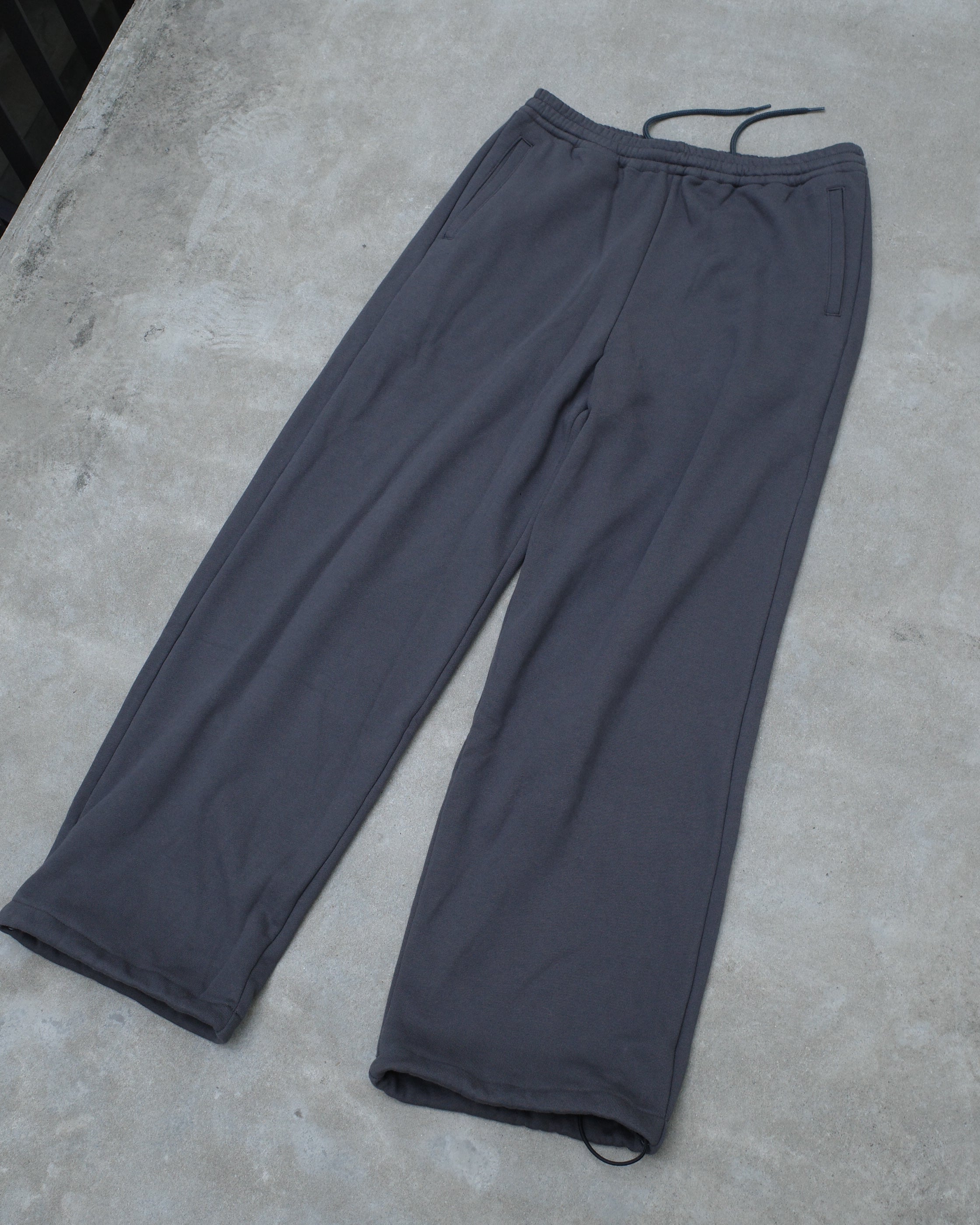 WIDE SWEAT TROUSERS - CLOUDY