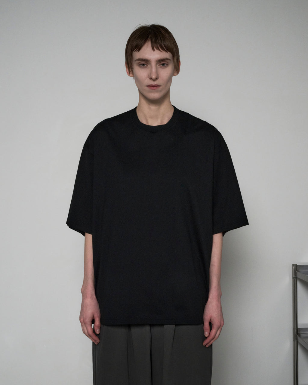 COTTON JERSEY S/S TEE - BLACK