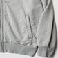 CUT OFF ZIP HOODIE - HEATHER GRAY