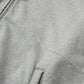 CUT OFF ZIP HOODIE - HEATHER GRAY