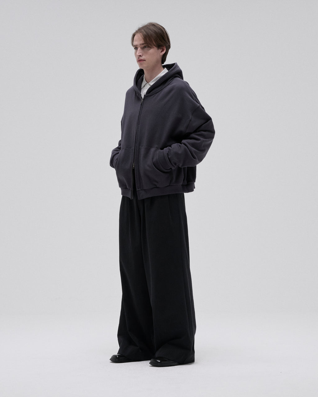 FADE SWEAT ZIP PARKA