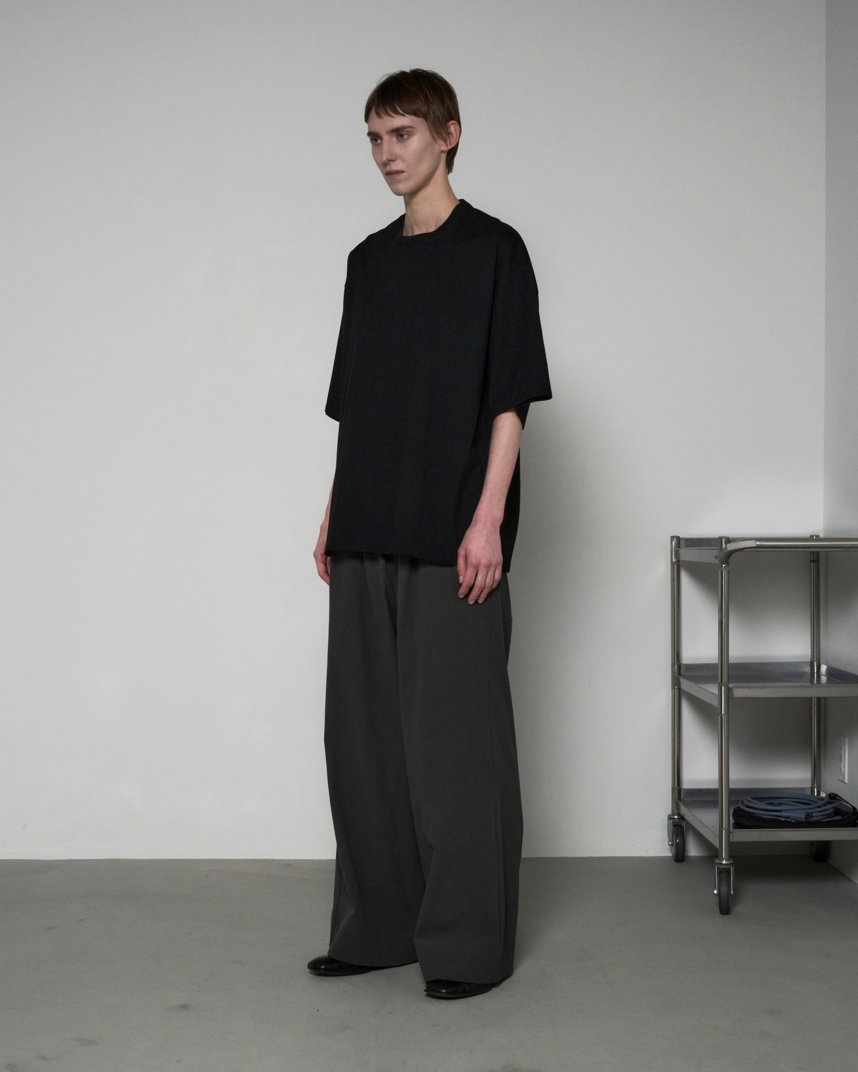 COTTON JERSEY S/S TEE - BLACK