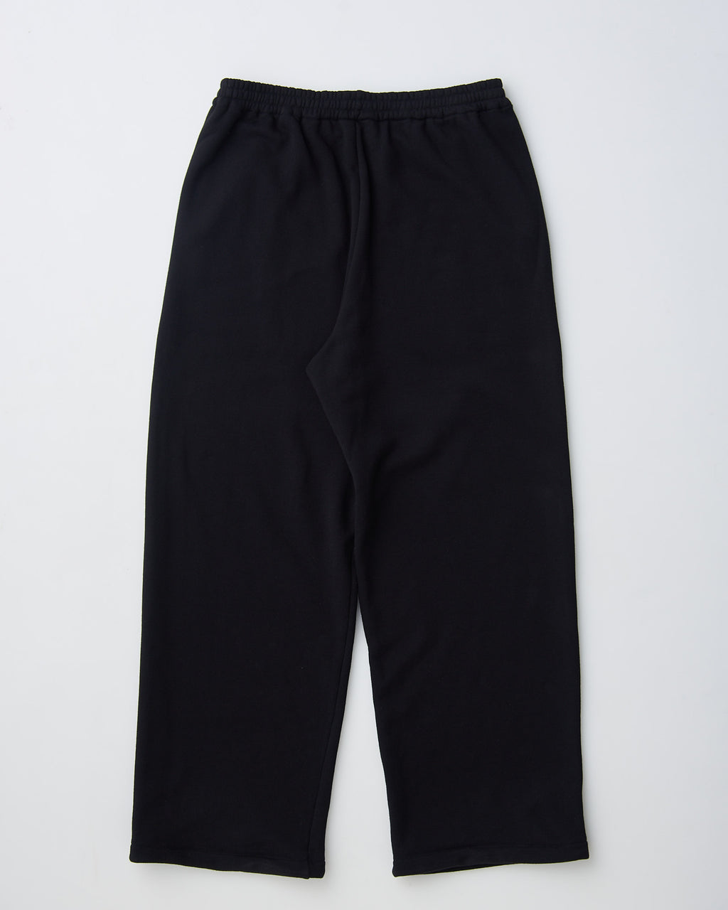 WIDE SWEAT TROUSERS - BLACK