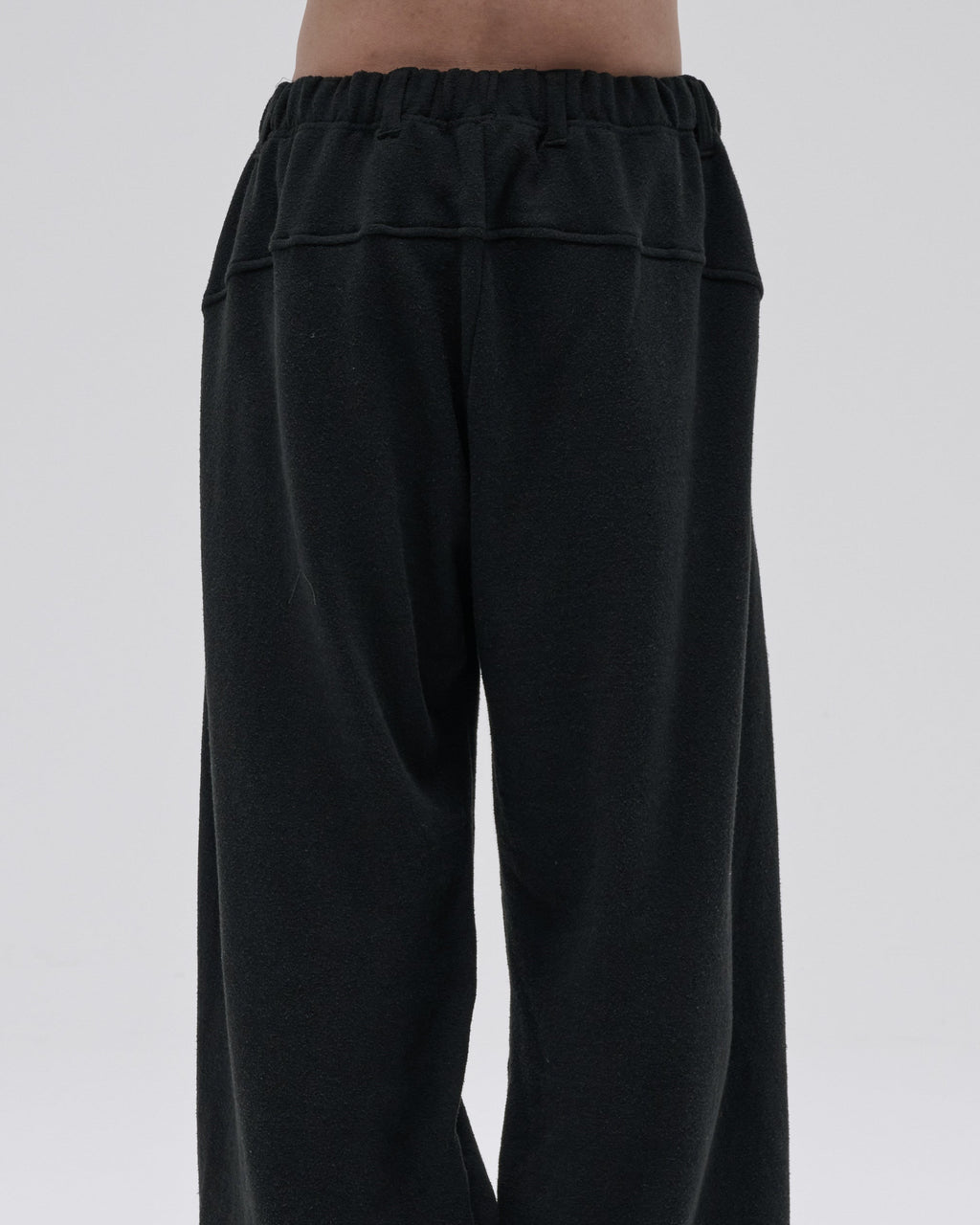 COTTON SILK SWEAT WIDE PANTS