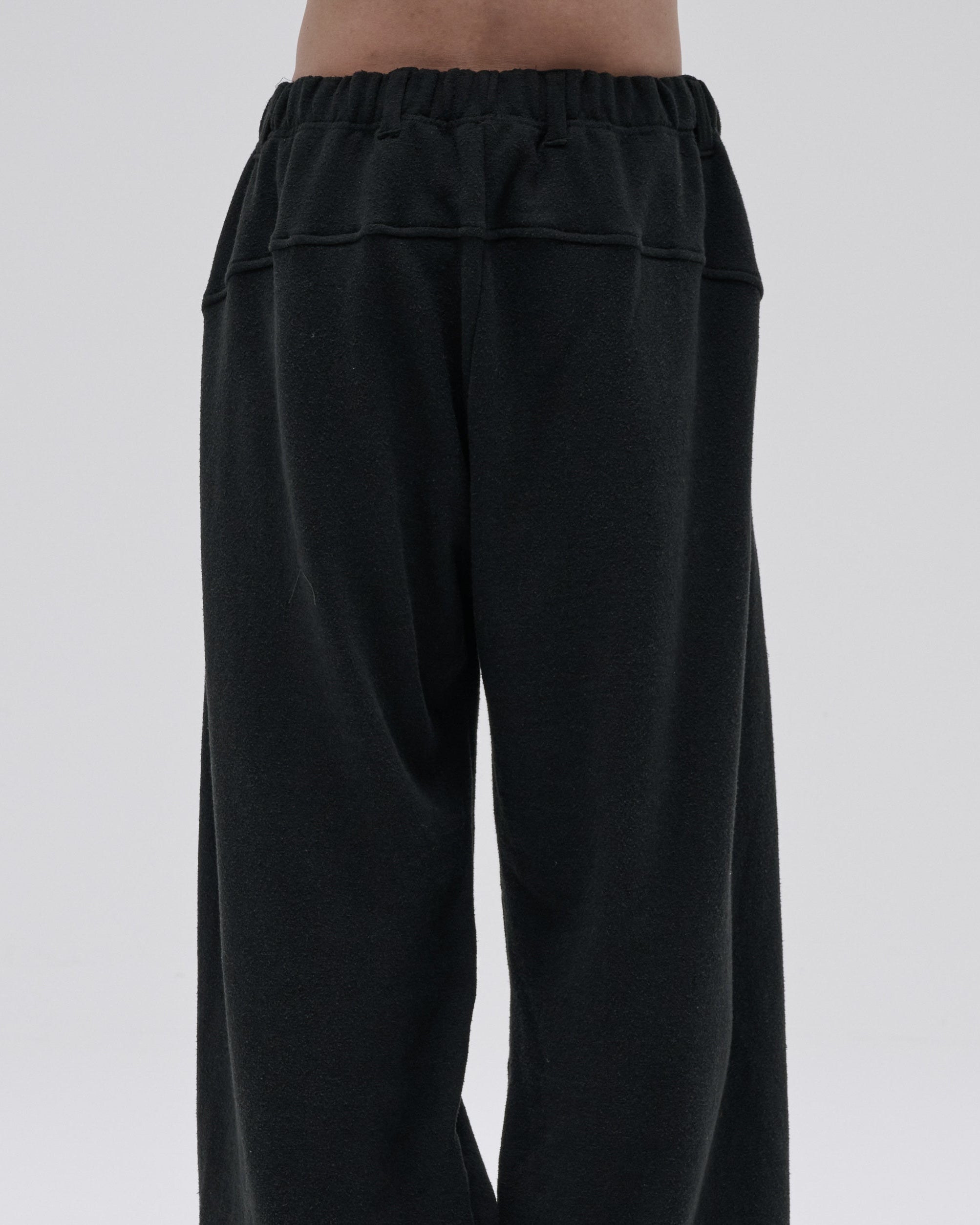 COTTON SILK SWEAT WIDE PANTS