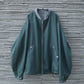 WOOL GABARDINE FLIGHT JACKET - SMOKY GREEN