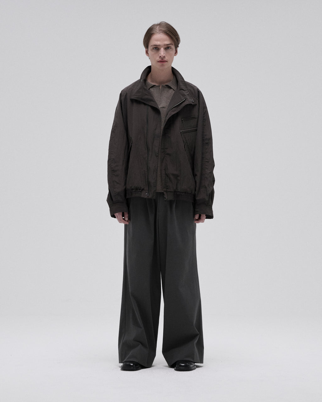 WOOL NYLON RIDERS BLOUSON