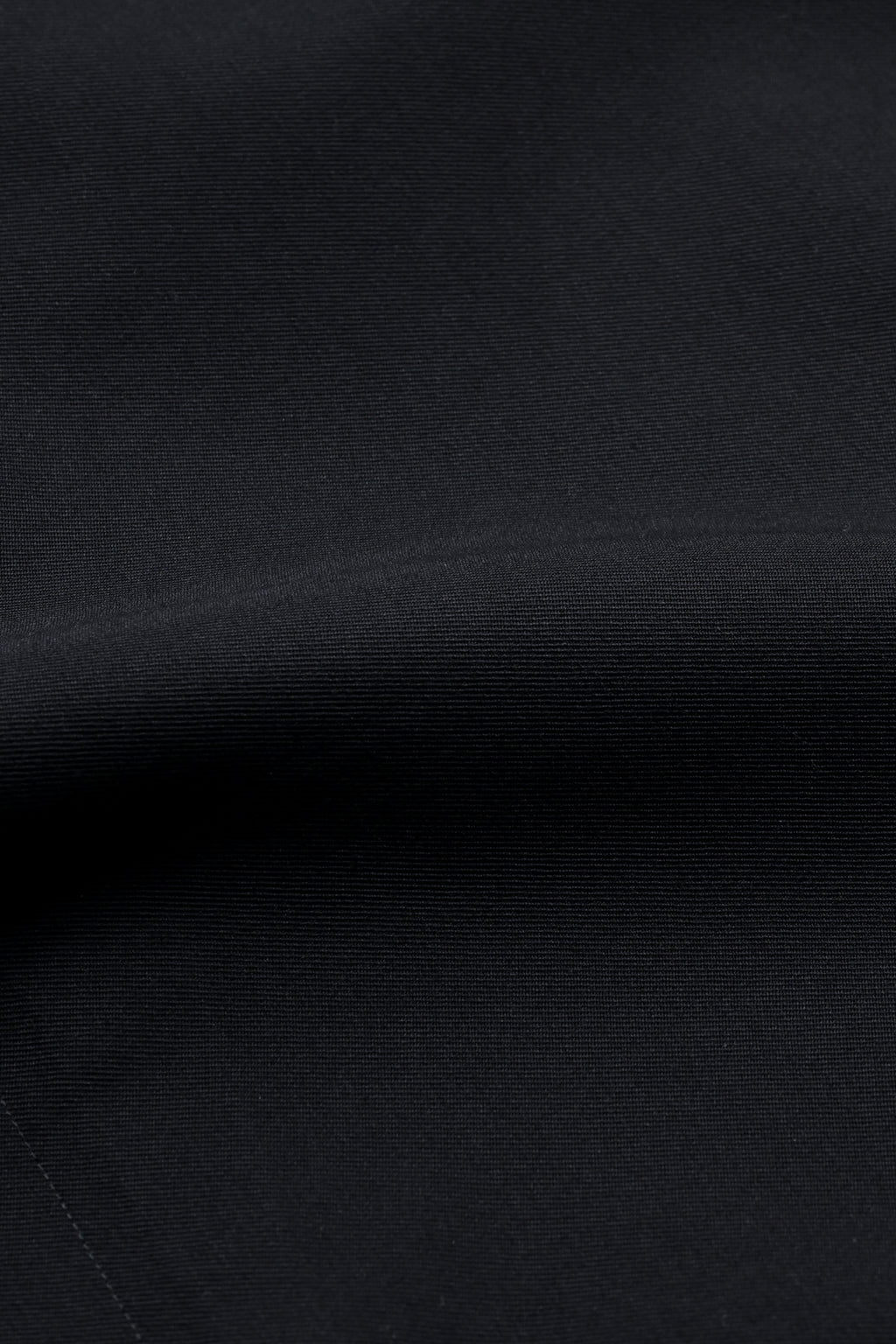 WOOL CHAMBRAY OVERCOAT - BLACK