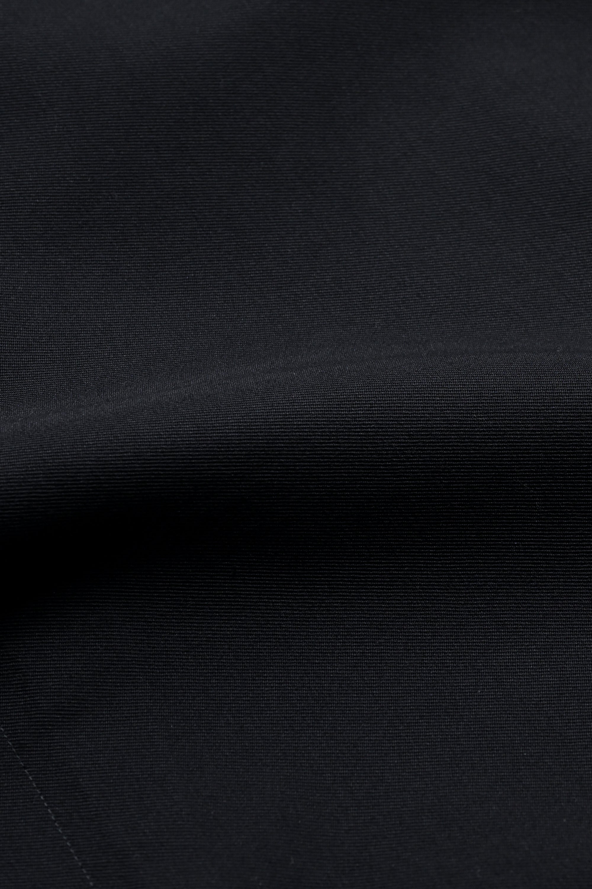 WOOL CHAMBRAY OVERCOAT - BLACK