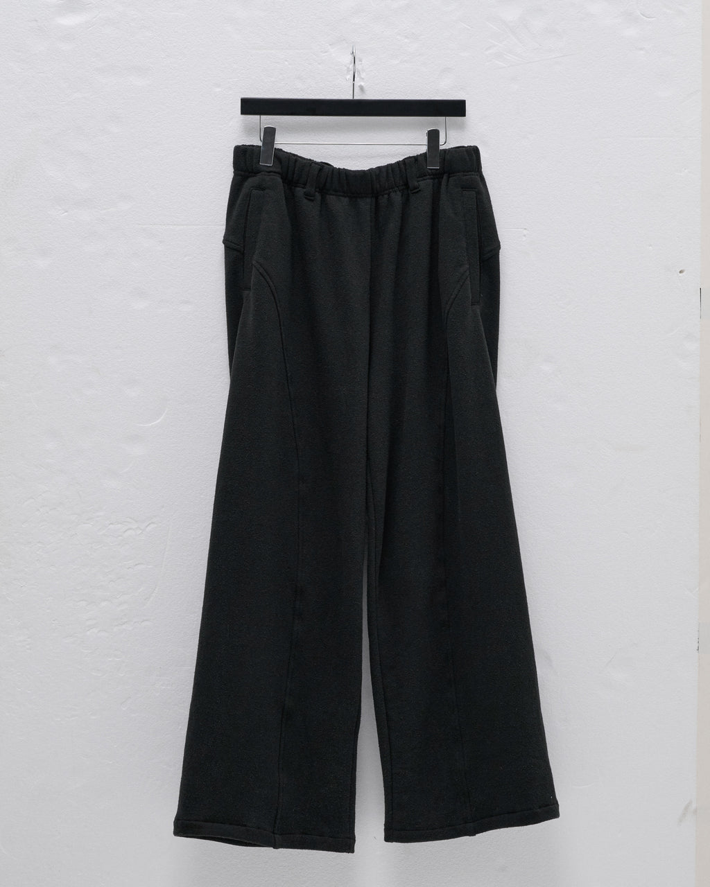 COTTON SILK SWEAT WIDE PANTS
