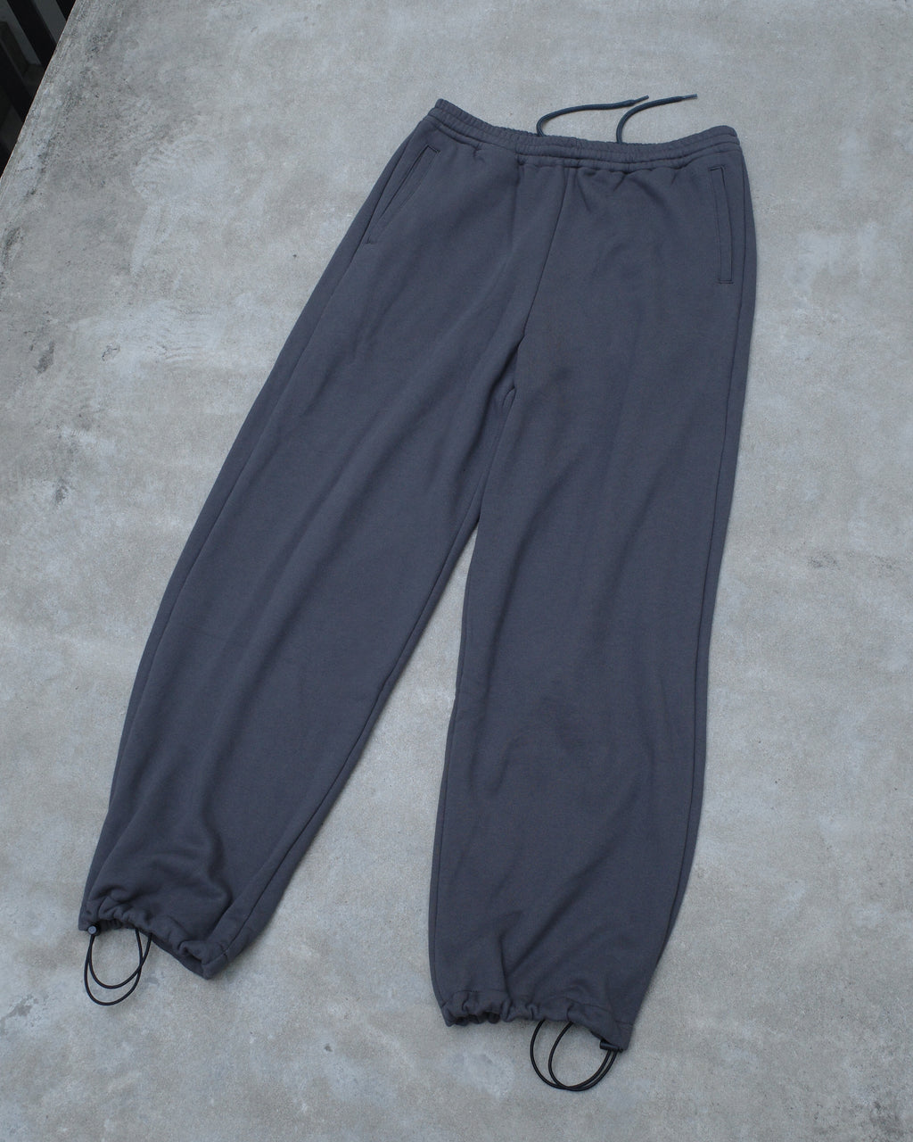 WIDE SWEAT TROUSERS - CLOUDY