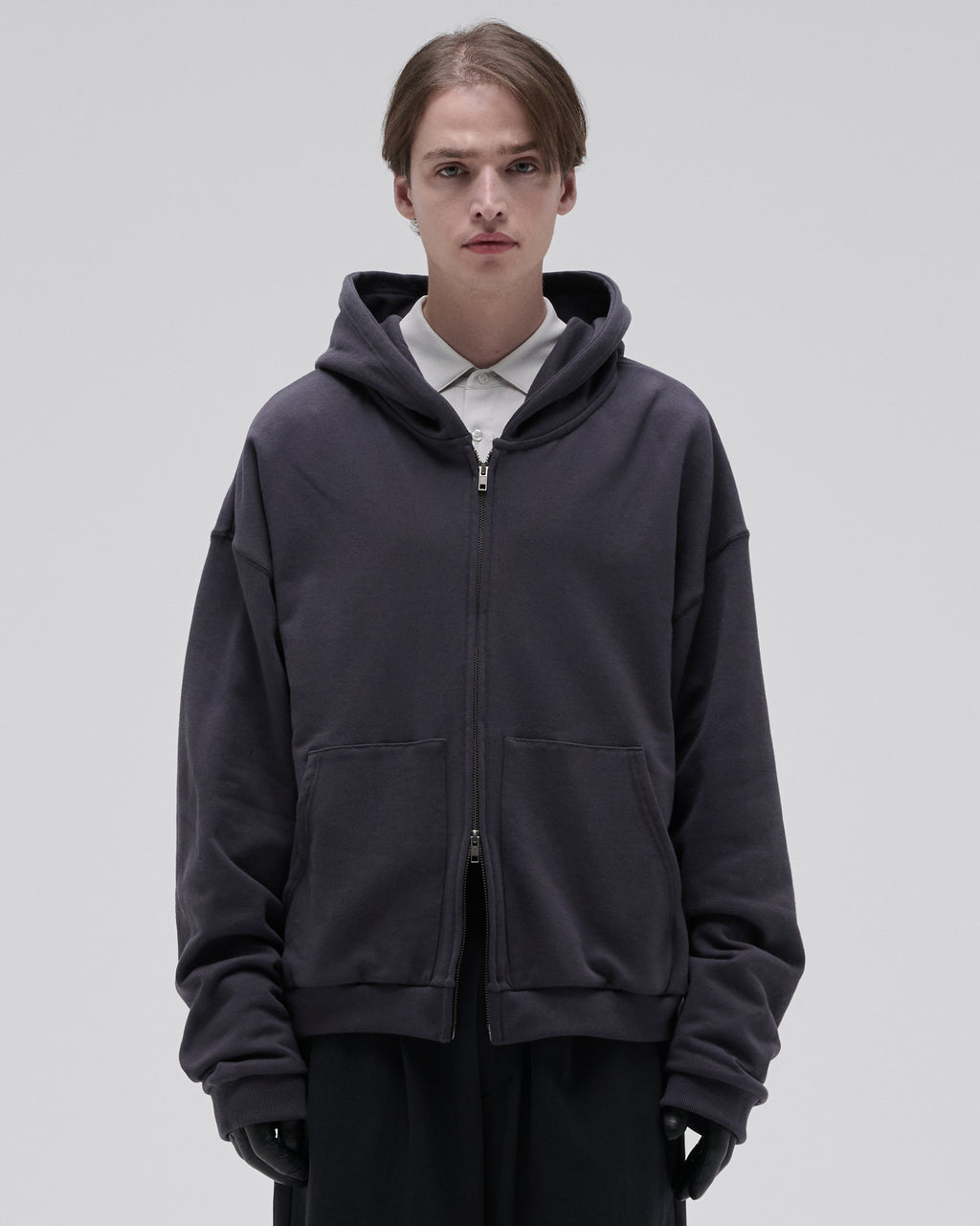FADE SWEAT ZIP PARKA