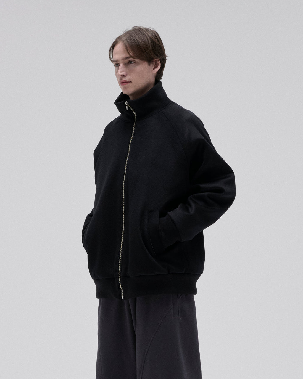 WOOL CASHMERE DRIVERS JACKET