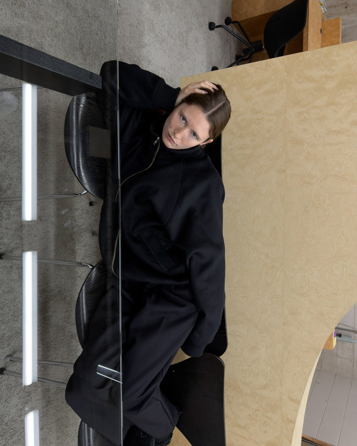 WOOL CASHMERE DRIVERS JACKET