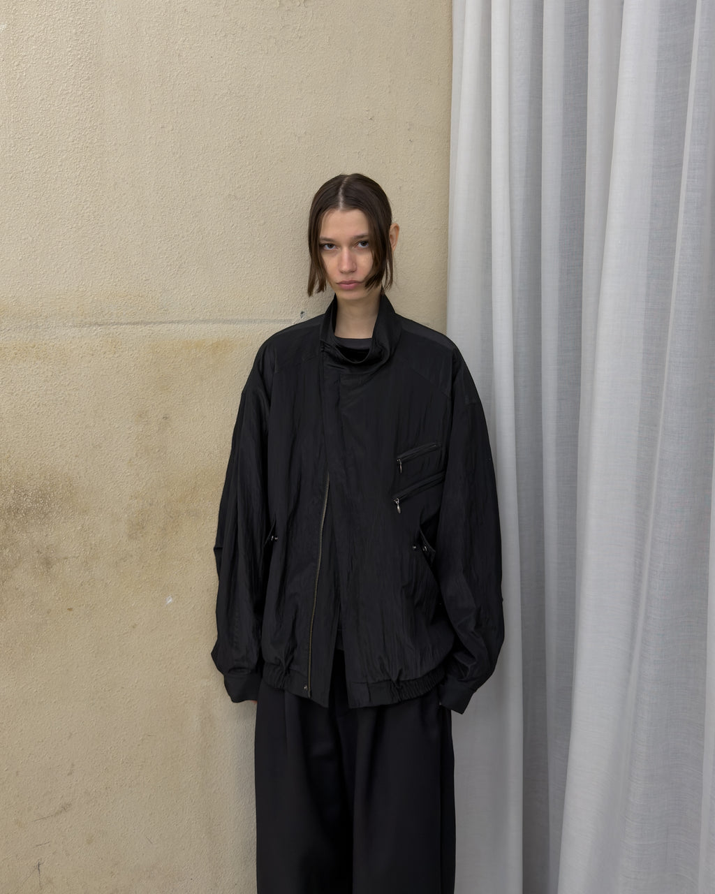 WOOL NYLON RIDERS BLOUSON