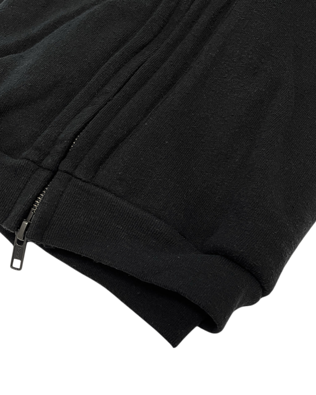 COTTON SILK SWEAT ZIP PARKA