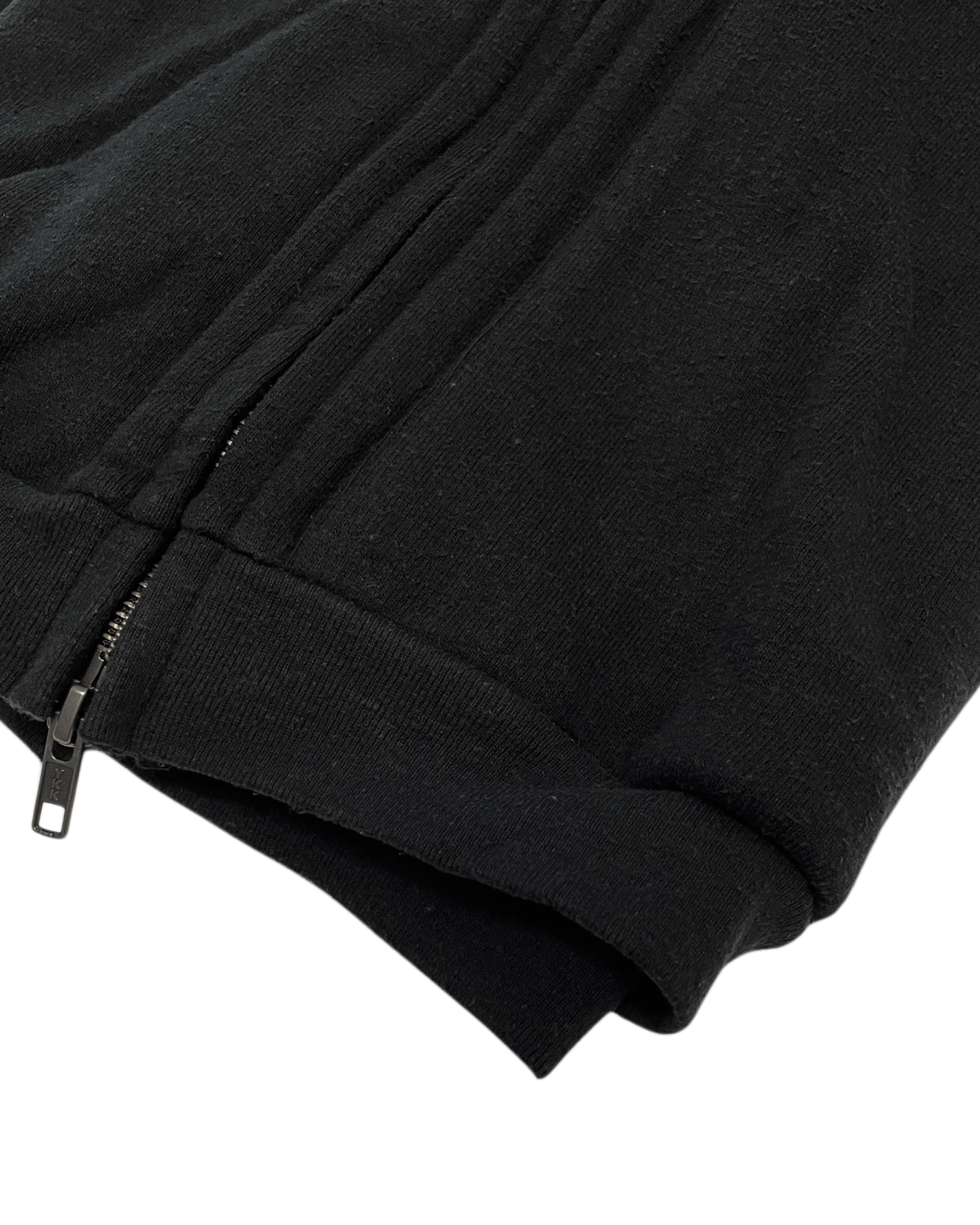 COTTON SILK SWEAT ZIP PARKA