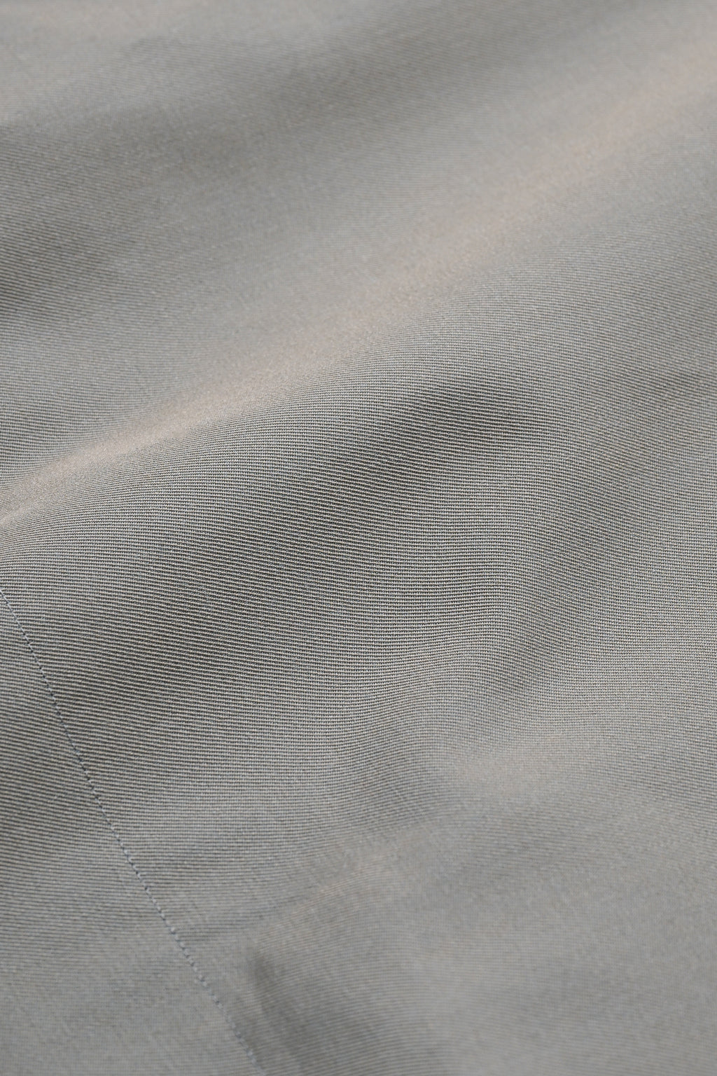 WOOL CHAMBRAY OVERCOAT - OLIVE