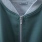 WOOL GABARDINE FLIGHT JACKET - SMOKY GREEN