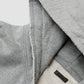 CUT OFF ZIP HOODIE - HEATHER GRAY