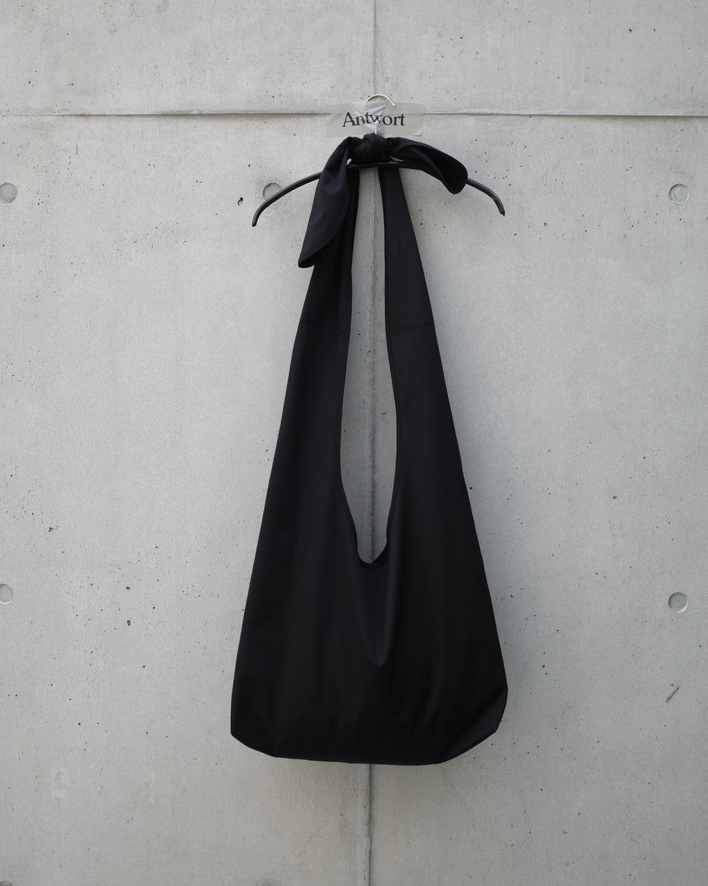 【Archive Sample】WOOL GABARDINE TOP KNOT BAG