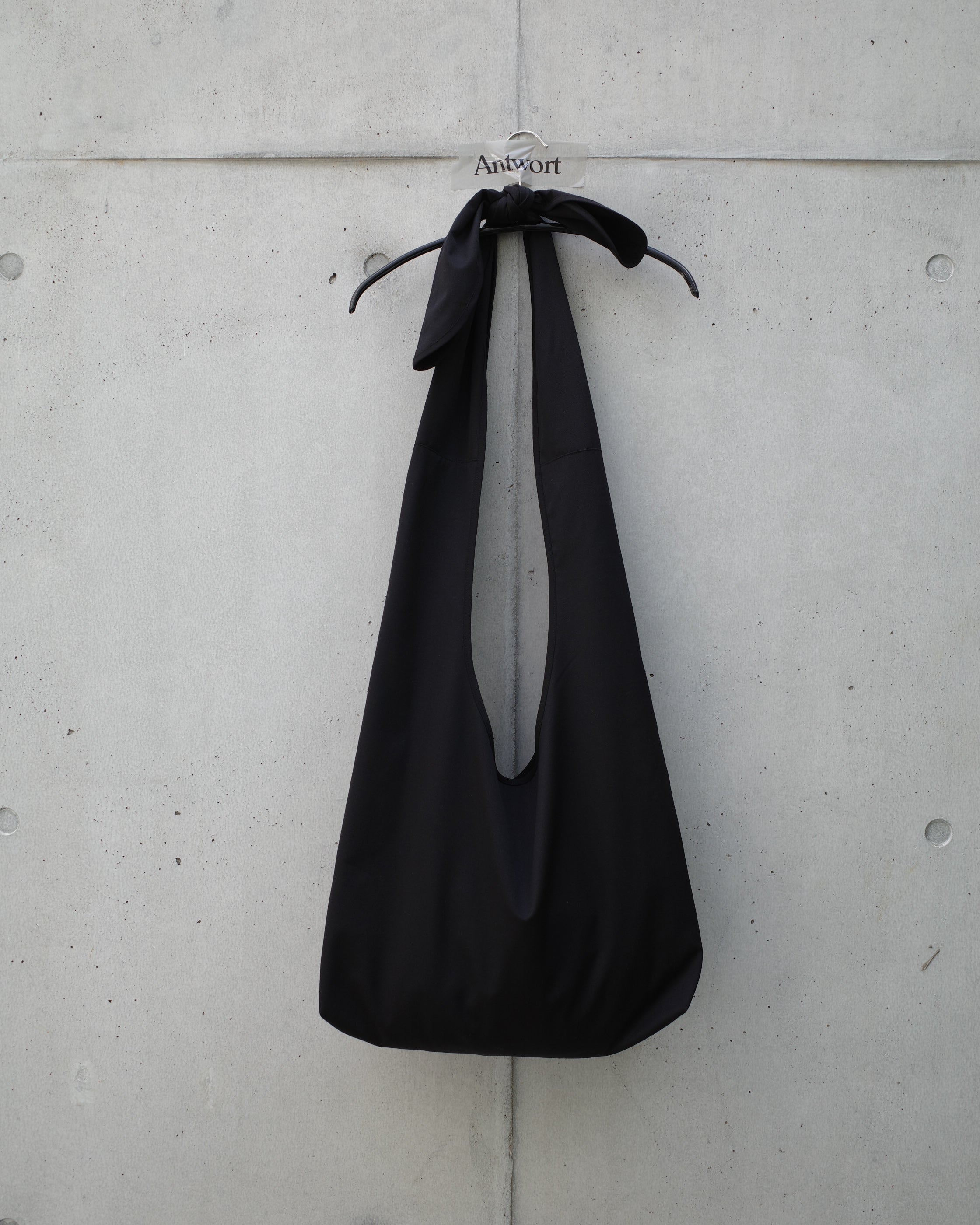 【Archive Sample】WOOL GABARDINE TOP KNOT BAG
