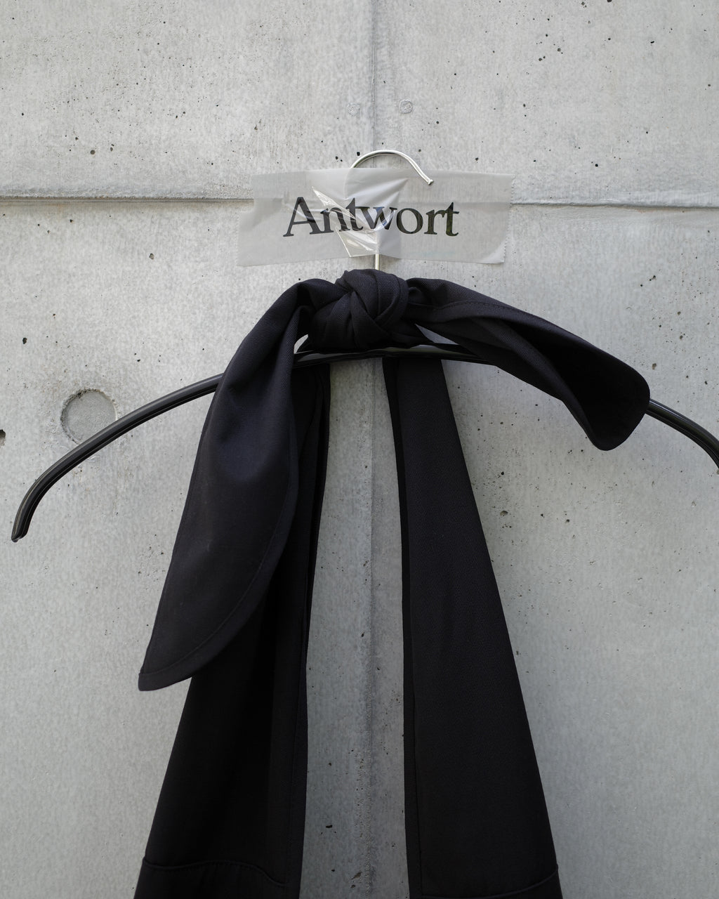 【Archive Sample】WOOL GABARDINE TOP KNOT BAG