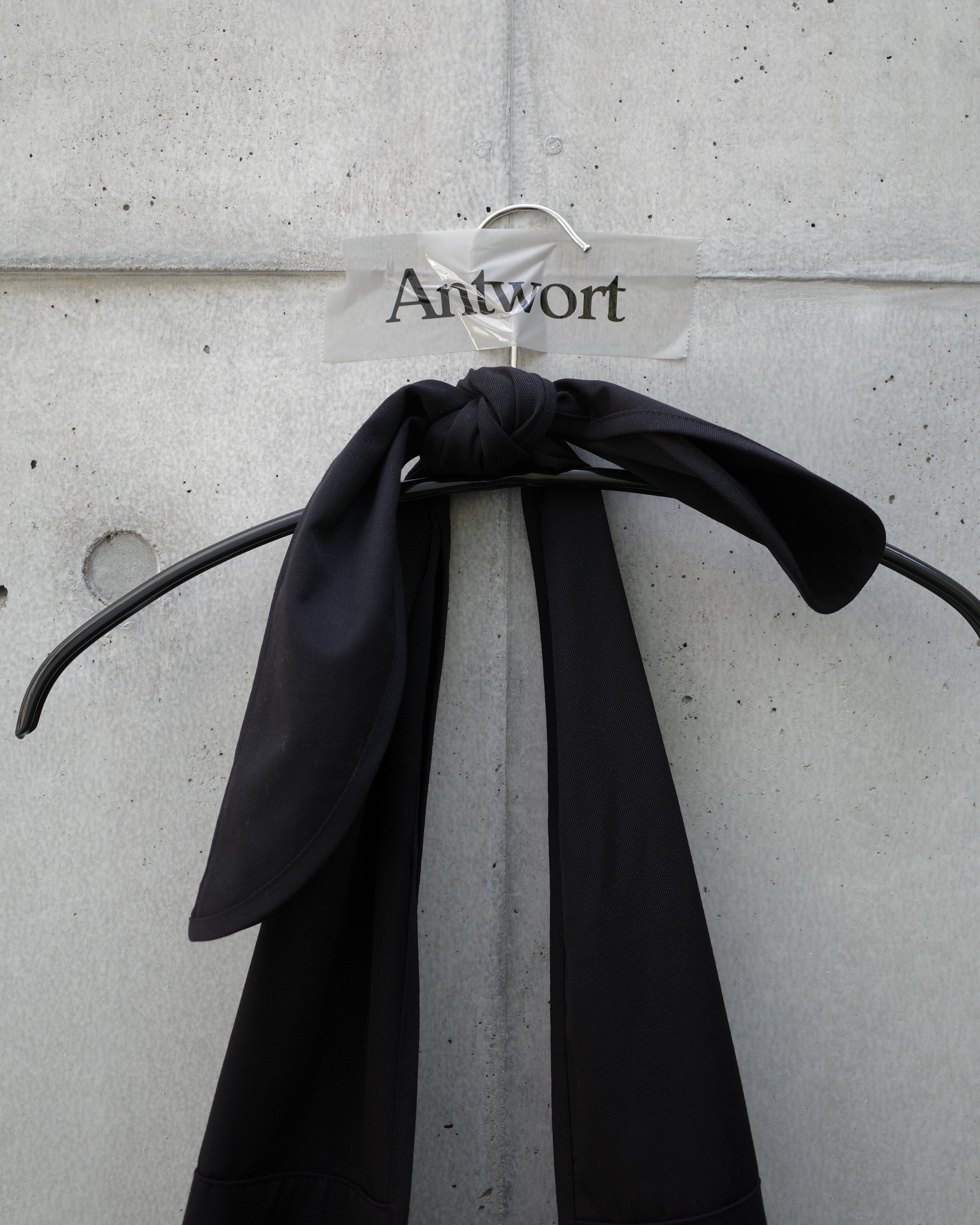 【Archive Sample】WOOL GABARDINE TOP KNOT BAG